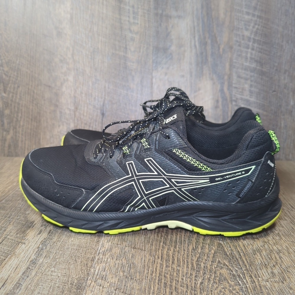 ASICS Gel Venture 9 Black Lime Zest Men's Size 10 Athletic Running Sneaker - Picture 6 of 14